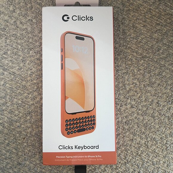 Clicks - Keyboard for Apple iPhone 16 Pro - Spice (Orange) - Picture 1 of 4